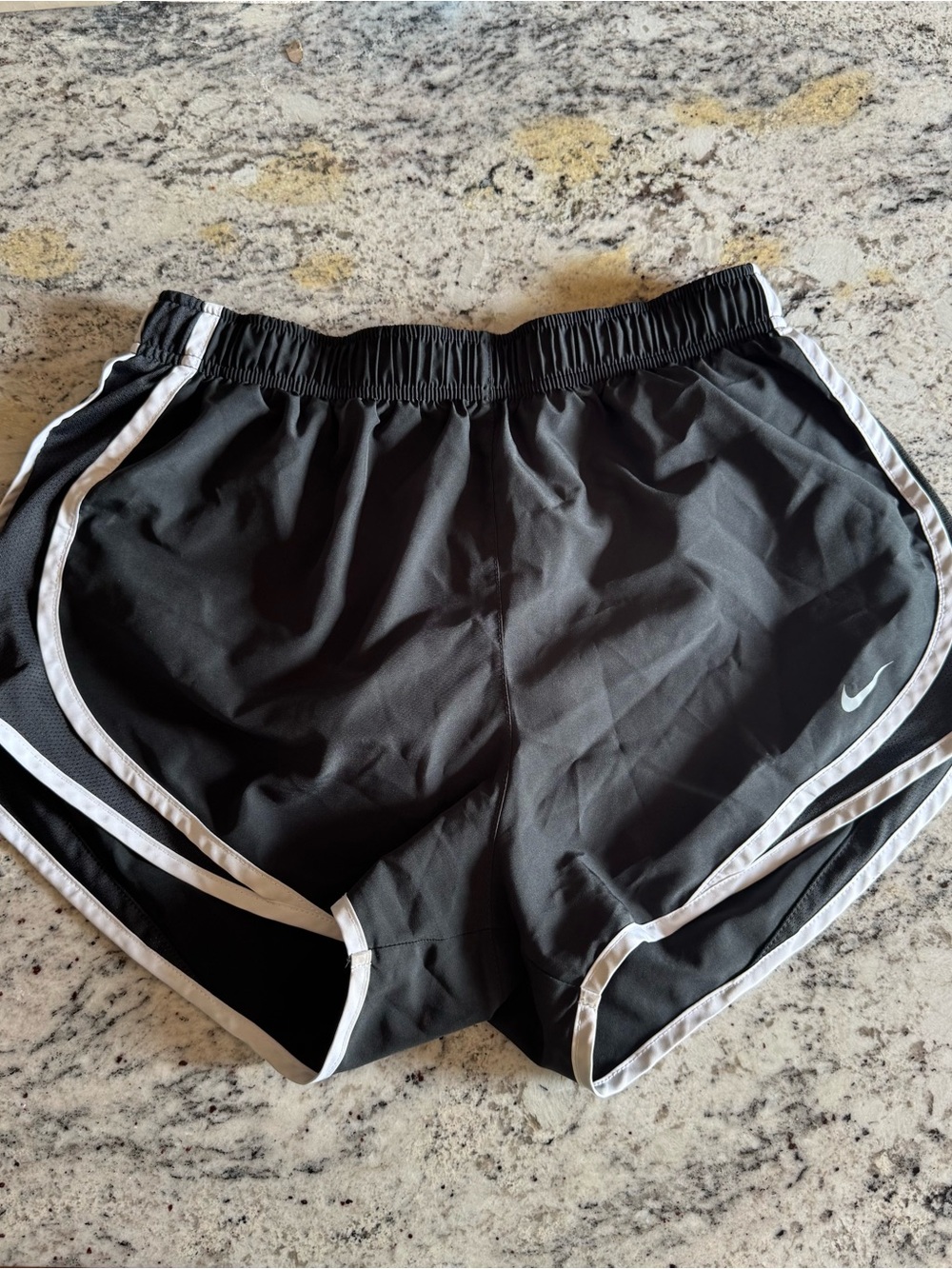 Nike Grey Athletic Shorts with White Trim